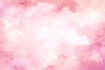 Fototapeta premium Soft Pink Watercolor Background with Abstract Cloud-Like Patterns for Creative Design Projects and Artistic Applications