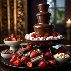 strawberries and chocolate