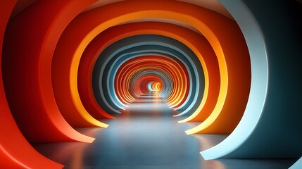 Naklejka premium light in the tunnel