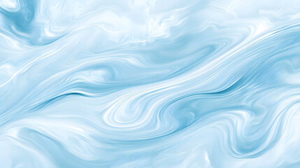 Obraz premium A pastel blue gradient with flowing curves and soft textures creating a calm effect.