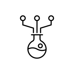 Obraz premium Deep learning outline icons, minimalist vector illustration ,simple transparent graphic element .Isolated on white background