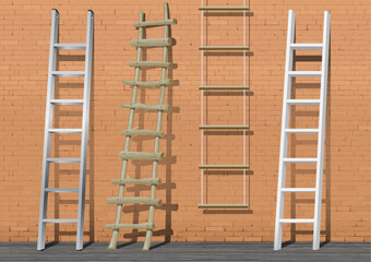 A set of different ladders