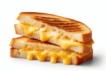Deliciously Toasted Cheese Sandwich with Melted Cheddar Cheese and Golden Brown Crunchy Bread Layered to Perfection