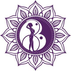 purple youga logo