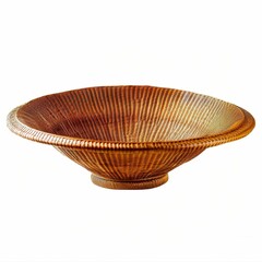 Elegant wooden bowl for serving dishes.