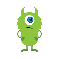 Monster cartoon devil character illustration