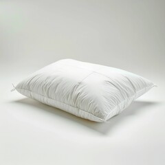 Fluffy white pillow for comfortable sleep.