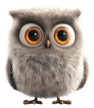 PNG Owl brid illustration cartoon animal.
