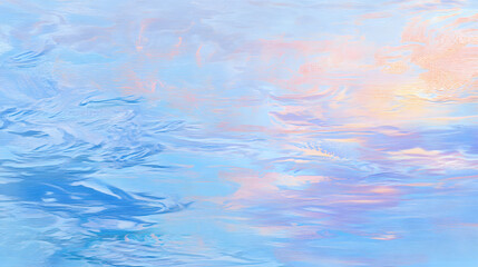 A pastel blue soft ripple effect on water with light reflections and delicate waves.