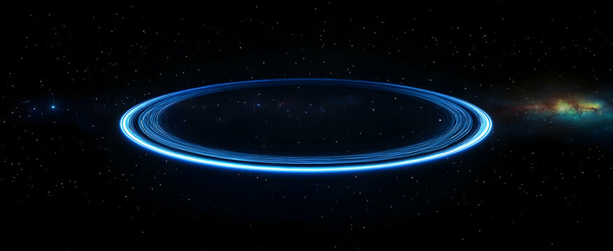 blue space background with stars