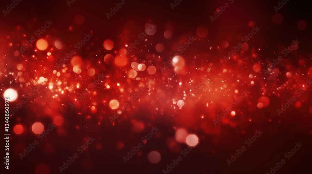 Poster abstract red glow particle background with beautiful light effects for creative projects and visual 