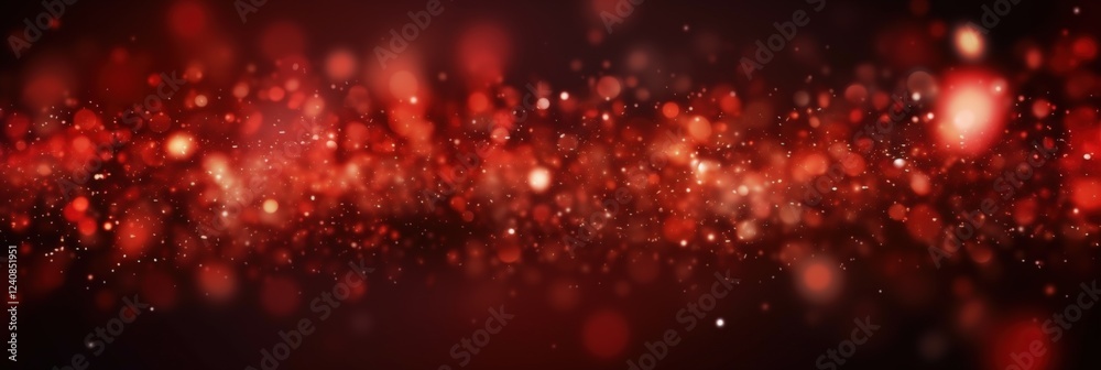 Poster abstract red glow particles on dark background with a radiant texture for dynamic visuals and modern