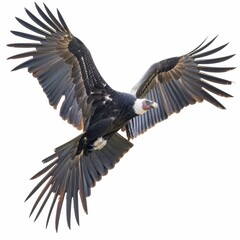 Majestic bird soaring through the sky.