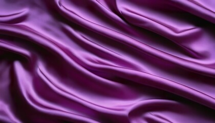 Fototapeta premium Luxurious Purple Silk Fabric Drapery, Soft Texture, Elegant Waves, Rich Color, Smooth Surface, Deep 