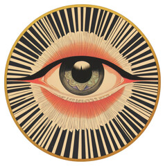 PNG An eye illustration mystical style.