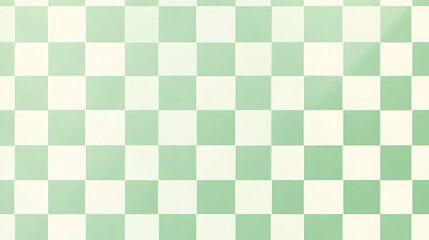 Fototapeta premium A pastel green checkerboard pattern with soft transitions and balanced symmetry.