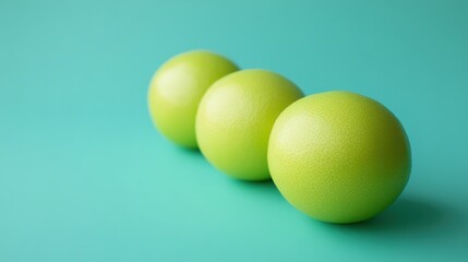 Minimalist Green Orbs on Soft Background