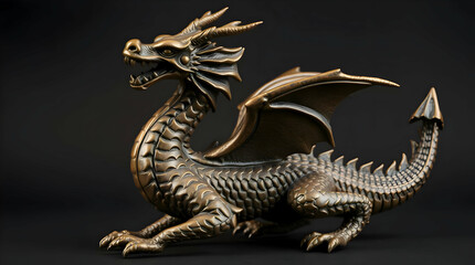 Fototapeta premium chinese dragon statue