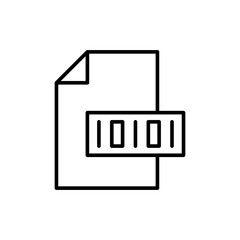 Fototapeta premium File metadata outline icons, minimalist vector illustration ,simple transparent graphic element .Isolated on white background