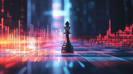 Strategic chess match displaying tactical moves virtual arena digital art futuristic environment close-up view mastering competitive intelligence