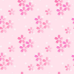 桜の花のシームレスパターン