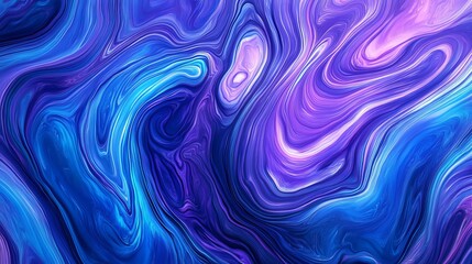 A beautiful, swirling blue and purple design.  It's perfectly symmetrical and makes a great background.