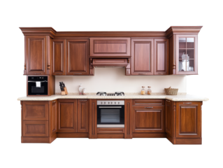 Sleek and modern kitchen design featuring sink microwave integration modern