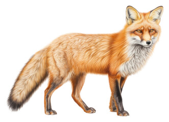 Fototapeta premium PNG Fox wildlife animal mammal.
