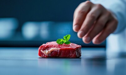 Three Dimensional Printed Plant Steak with Holographic Nutrition and Molecular Analysis