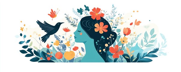 A peaceful World Mental Health Day visual