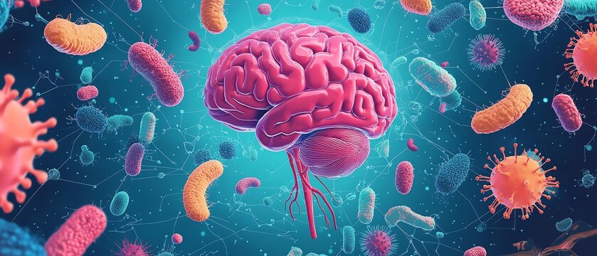 A scientific illustration of the gutbrain axis