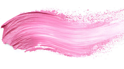 A pastel pink brushstroke effect with a mix of smooth and textured lines, creating an abstract design.