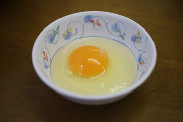 Raw egg.