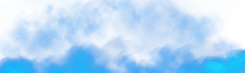 Fototapeta premium Bright Blue Smoke Cloud Illustration. Fantastic blue smoke. Magic smoke. Smog cloud on podium or stage. Fog vapor over ground or water surface, magic haze. Magic smoke, magic fog, blue steam. PNG.