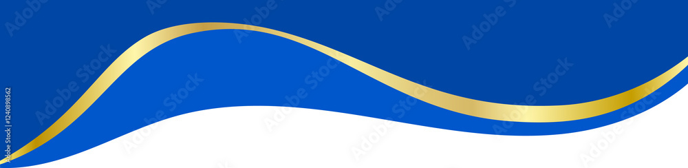 Wall mural abstract border shape for banner design. header with golden section. website page template. top and 