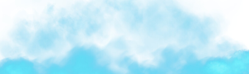 Bright Blue Smoke Cloud Illustration. Fantastic blue smoke. Magic smoke. Smog cloud on podium or stage. Fog vapor over ground or water surface, magic haze. Magic smoke, magic fog, blue steam. PNG.