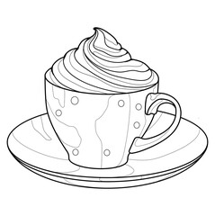 Dessert, pastry, cake, muffin, coffee, tea