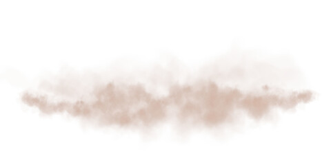 Bright chocolate brown Smoke Cloud. Fantastic chocolate brown smoke. Magic smoke. Smog cloud on podium or stage. Fog vapor over ground or water surface, magic haze. Chocolate brown shade Mocha Mousse.