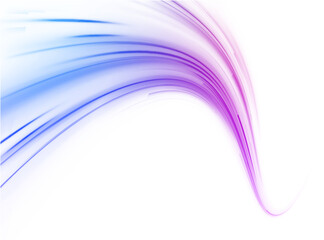 Laser beams luminous abstract sparkling isolated on a transparent background.  Abstract background in blue and purple neon glow colors. Png, lens, light, neon, line, blur, beam, ray.