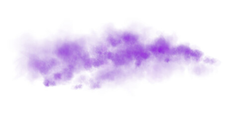 Bright Purple Smoke Cloud Illustration. Fantastic purple smoke. Magic smoke. Smog cloud on podium or stage. Fog vapor over ground or water surface, magic haze. Magic smoke, magic fog, purple steam. PN