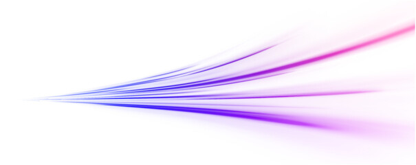 Vector glowing lines air flow effect. Speed connection background. Expressway, car headlight effect. Speed connection vector background. Png, line, blur, beam, ray, abstract, energy, pack, effect.