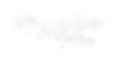 Bright Grey Smoke Cloud Illustration. Fantastic grey smoke. Magic smoke. Smog cloud on podium or stage. Fog vapor over ground or water surface, magic haze. Magic smoke, magic fog, grey steam. PNG.