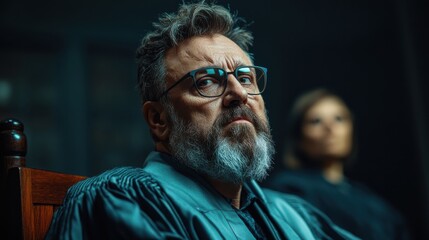 A human rights lawyer defending a client accused of breaking unjust lawsphotorealistic portrait