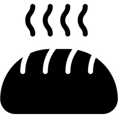 Vector Icon Bread, Breakfast, Food, Meal, Food and Restaurant