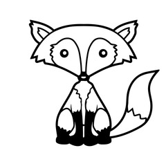 Red Fox Forest Animal Cunning Smart Cute Wild Dog Design Lover Art Vector Illustration Card T-Shirt Poster Sticker Graphic Print Decorative Drawing Isolated Logo Decoration Symbol Creative Cool Style
