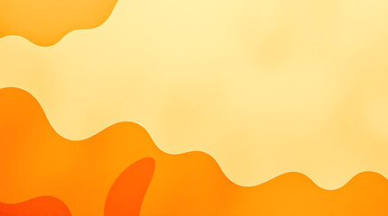 Abstract Orange and Yellow Fluid Wave Background: Modern Minimalist Graphic Design Wallpaper
