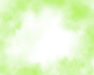 Fog or smoke. Green ring of smog cloud on isolated transparent special effect. Smoke cloud as ring, magic haze. Green smoke rings from cigarette, pipe or vape. Realistic circle of steam clouds of smok © Orange Sky