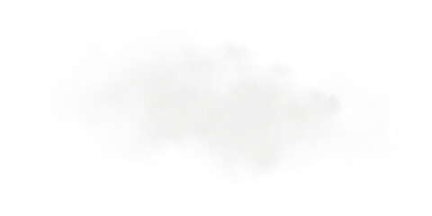 Bright Grey Smoke Cloud Illustration. Fantastic grey smoke. Magic smoke. Smog cloud on podium or stage. Fog vapor over ground or water surface, magic haze. Magic smoke, magic fog, grey steam. PNG.