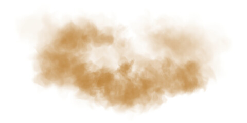 Bright Golden Smoke Cloud Illustration. Fantastic golden smoke. Magic smoke. Smog cloud on podium or stage. Fog vapor over ground or water surface, magic haze. Magic smoke, magic fog, golden steam. PN