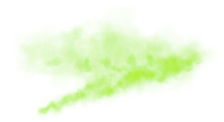 Bright Green Smoke Cloud Illustration. Fantastic green smoke. Magic smoke. Smog cloud on podium or stage. Fog vapor over ground or water surface, magic haze. Magic smoke, magic fog, green steam. PNG.